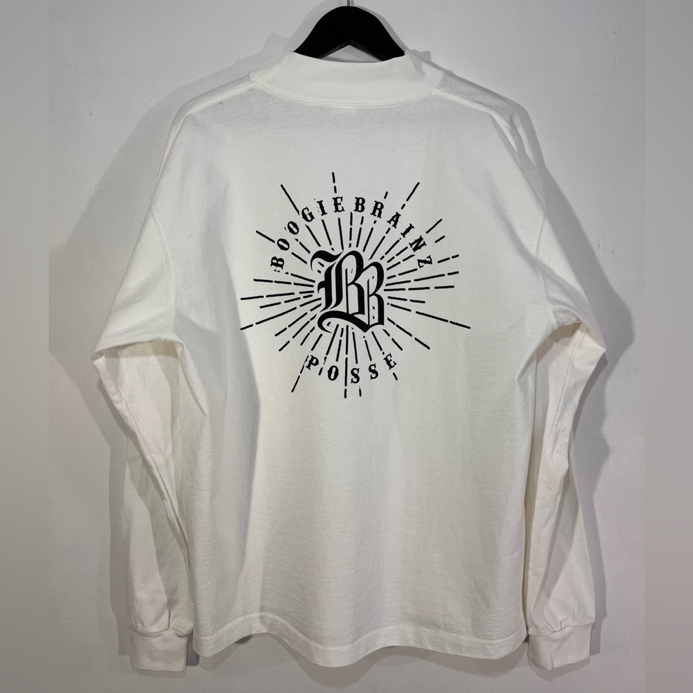 Camber USA Mock Neck Long Sleeve BoogieBrainz Posse White Mens XL Made in USA
